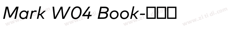Mark W04 Book字体转换 Mark W04 Book字体转换